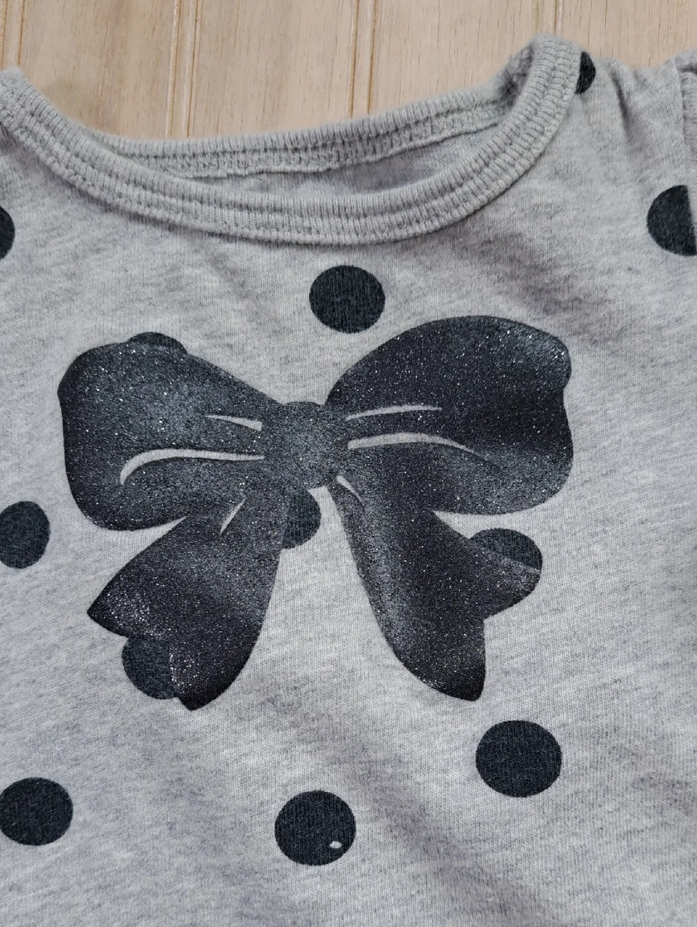 Child of Mine Carter’s Polka Dot Bow Ruffle 2 Piece Outfit 100% Cotton Comfy